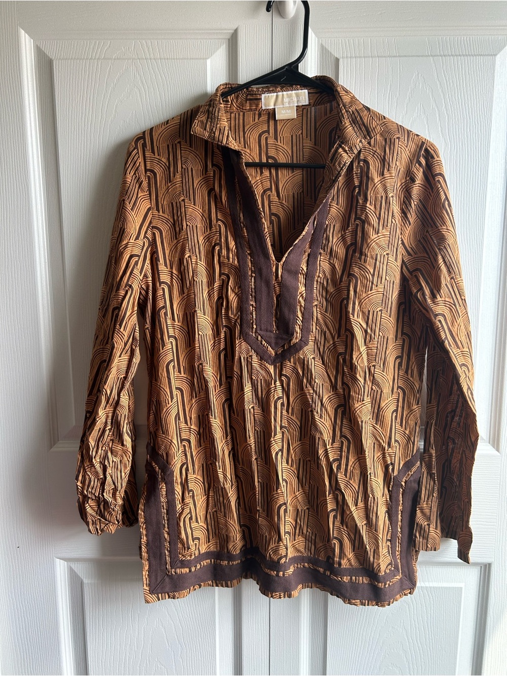Michael Kors Geometric Print Blouse - Size M